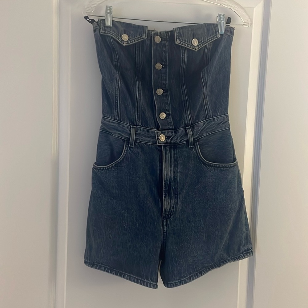 Agolde sandy denim romper
